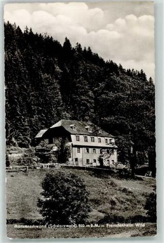 Menzenschwand Fremdenheim Wild