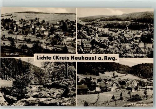 Lichte am Rennweg Teilansicht Wallendorf Geiersthal Im Lichtetal