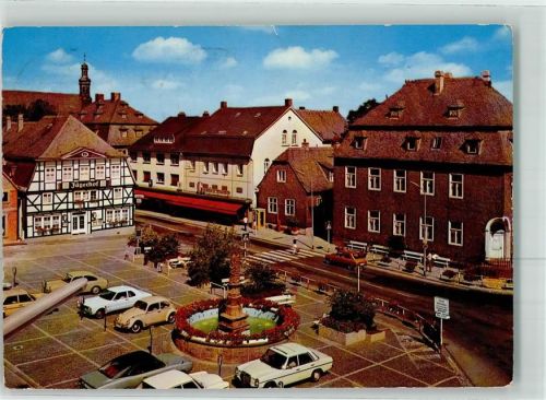 Brilon Marktplatz Hochsauerland Gasthaus Jägerhof VW-Käfer Mercedes