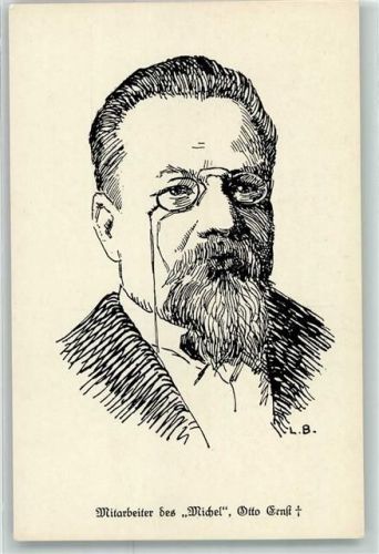 sign.L.B Michelverlag Mitarbeiter Otto Ernst