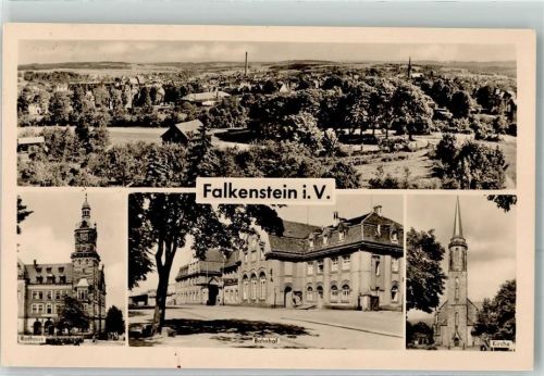 Falkenstein Rathaus Bahnhof Kirche
