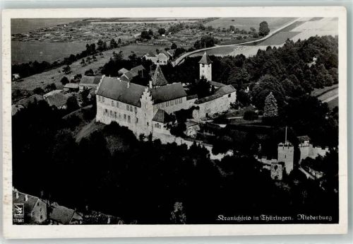 Kranichfeld Niederburg Fliegeraufnahme