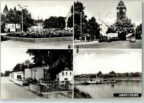 06385 O4372 Aken - Friedensplatz Gasthaus Fährhaus An der Fähre