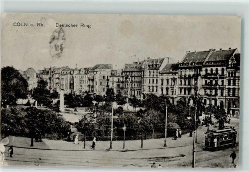 Köln Deutscher Ring 1917 Deutscher Ring Straßenbahn