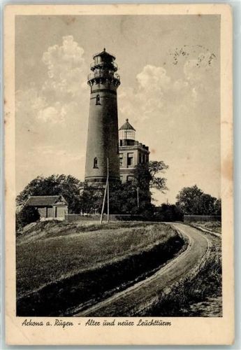 Arkona Leuchtturm alt u. neu