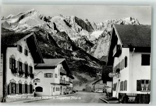 Farchant Dorfstraße Gasthaus Alter Wirt Zugspitze