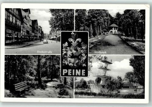 Peine Breitestraße Stadtpark Herzberg Badeanstalt Stadtwappen