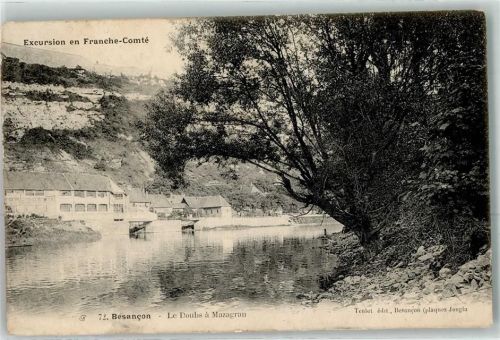 Besancon 1905 le Doubs a Mazagran