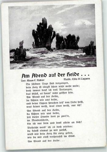 Am Abend auf der Heide