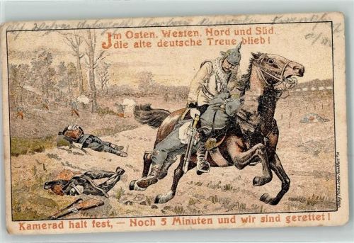 1916 Soldat Pferd Spruch