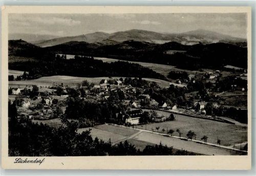Luftkurort Lückendorf Zittauer Gebirge Mit dem Jeschken im Hintergrund
