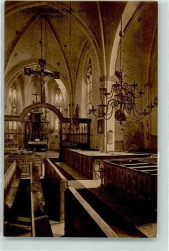 Kirchen Inneres Kruzifix Altar Leuchter