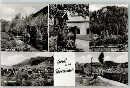 Förrenbach Dorfbrunnen Mühlbach Wachtfelsen