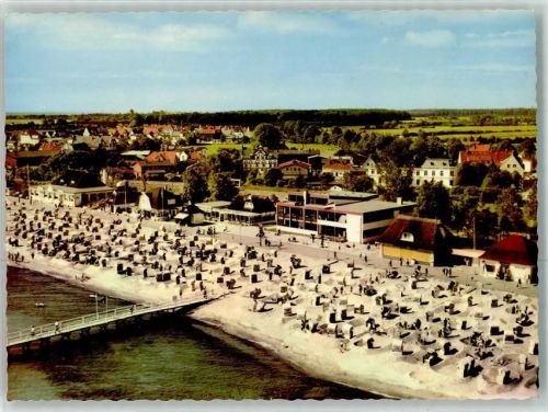 Dahme Fliegeraufnahme Strand Seebrücke Promenade
