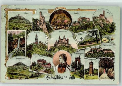 Hohenzollern Sehenswürdigkeiten der Schwäbischen Alb Achalm Lichtenstein Neuffen Teck Rossberg Uracher Wasserfall Hohenstaufen Rechberg Schönbergturm Sternbergturm Olgahöhle Hohenurach Salmendinger kapelle