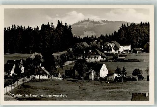 Carlsfeld mit dem Auersberg Gasthaus Talsperre Hüttenstempel