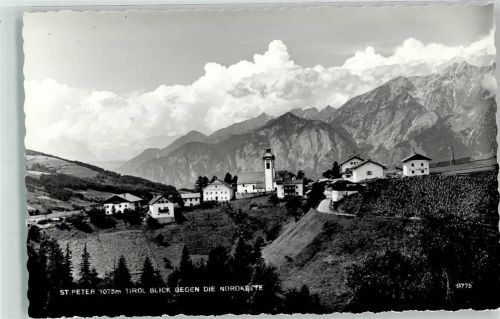 39019 Dorf Tirol Tirolo - Blick gegen die Nordkette St. Peter