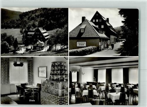 Rehefeld-Zaunhaus FDGB Erholungsheim Speiseraum Diele Erzgebirge