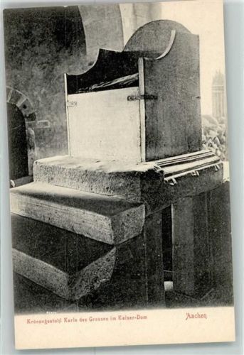 Aachen Krönungsstuhl Karls des Grossen Kaiser Dom