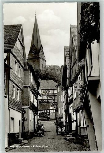Wetter Krämergasse mit Stiftskirche