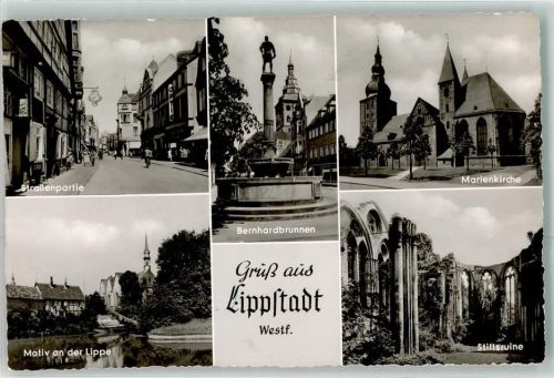 Lippstadt Bernhardbrunnen Marienkirche Stiftsruine
