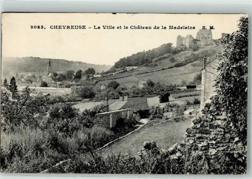 Chevreuse 1918 la Ville et le Chateau de la Madeleine