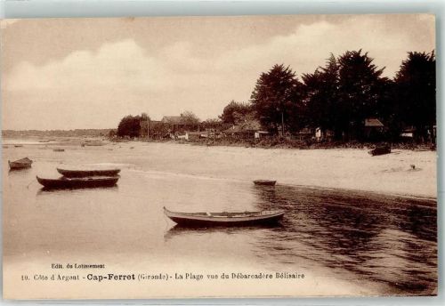 Lege-Cap-Ferret la Plage vue du Debarcadere Belisario