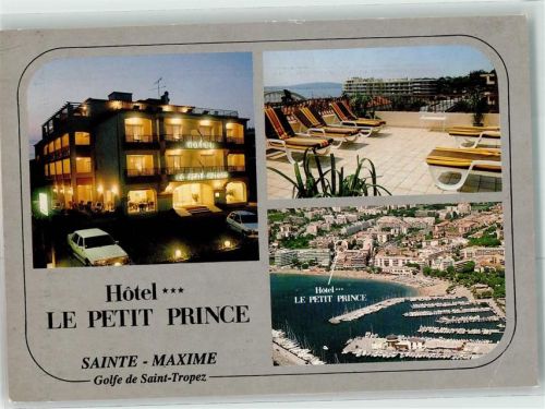Sainte-Maxime Hotel le Petit Prince bei Nacht Hafen Auto