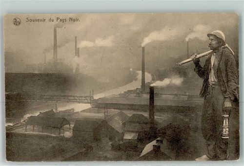 Charleroi 1917 - Bergmann Pays Noir Ort lt. Recherche