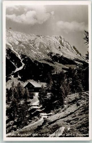 Absam 1954 Hüttenstempel Haller-Angerhaus