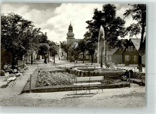 Frauenwald Platz des Friedens Springbrunnen