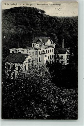 Schriesheim 1915 Sanatorium Stammberg