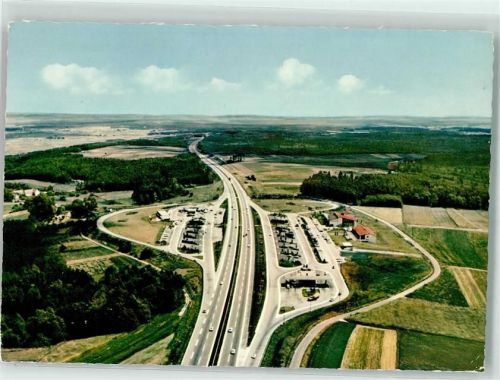 Weingartsgreuth Fliegeraufnahme des Autobahn Rasthauses Steigerwald