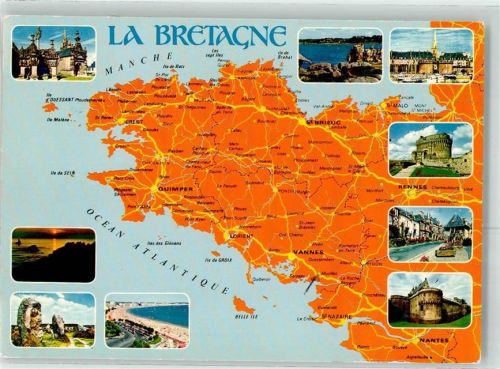 Quimper die Bretagne St. Brieuc Brest St. Malo Vannes Nantes