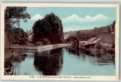 La Chartre-sur-le-Loir Deux bras du Loir