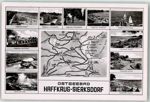 Haffkrug Ostseebad Sierksdorf Strand Strandhalle Strandallee Badeleben Segelboot Abend Meer Wellenbad Strandkorb Umgebung