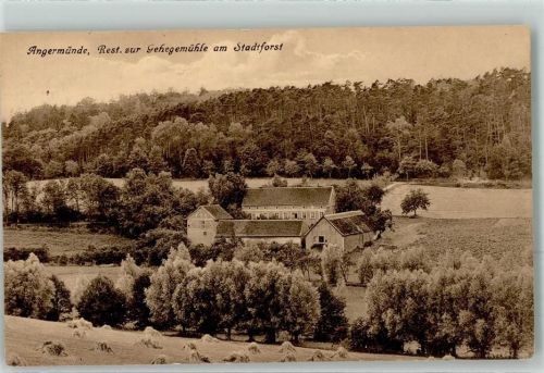Angermünde 1932 Gasthaus zur Gehegemühle am Stadtforst