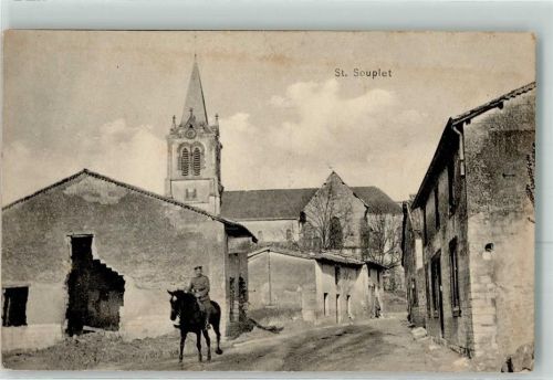 Saint-Souplet berittener Soldat
