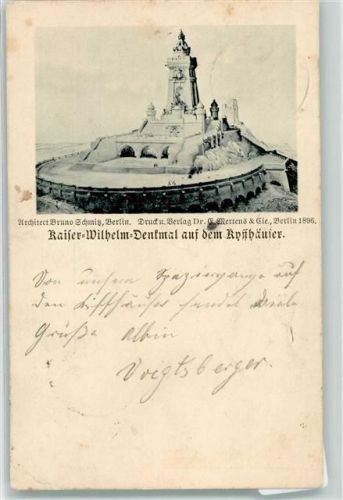 Kyffhäuser 1900 Kaiser Wilhelm Denkmal