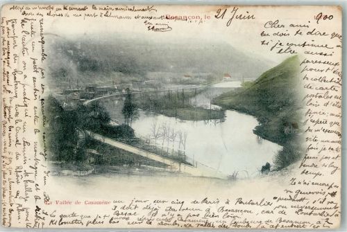 Besancon 1900 la Vallee de Casamene