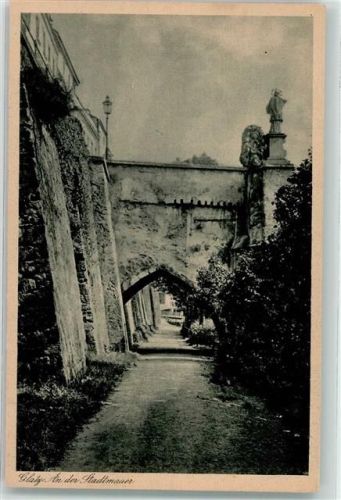 Glatz an der Stadtmauer