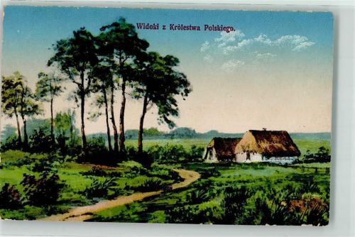 Bialystok 1916 Feldpost WK I Widoki z Krolestwa Polskiego