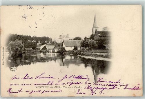 Montreuil 1907 Vue sur la Canche