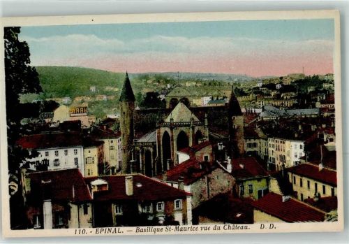 Epinal Basilique St. Maurice vue du Chateau