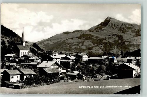 Kirchberg 1957 mit Pfarrkirche und Kitzbühlerhorn