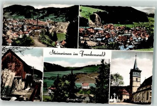 Steinwiesen Evangelische Katholische Kirche Kreuz Sägemühle Frankenwald