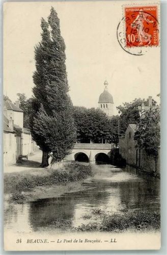 Beaune 1913 le Pont de la Bouzaise