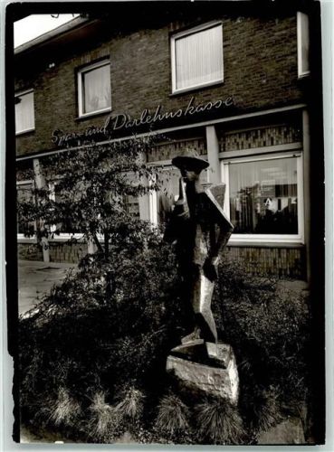 Drensteinfurt Foto Original aus Archiv eines Ansichtskartenverlags Denkmal Sparkasse Ort handschriftlich