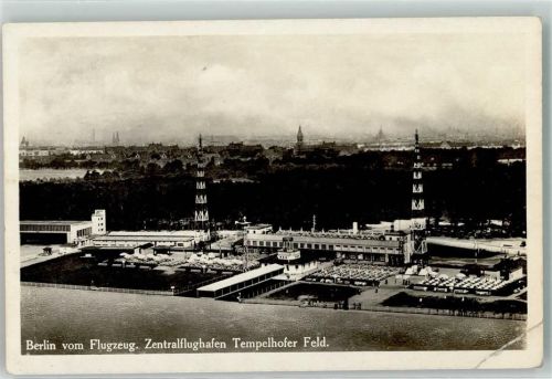 Tempelhof Fliegeraufnahme Zentral Flughafen Tempelhofer Feld
