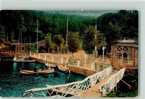 Niederau 1916 Gasthaus Buschmühle am Niederauer Dorfteich Feldpost